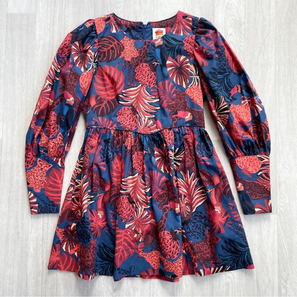 FARM RIO Animals Tapestry Mini Dress Size Medium